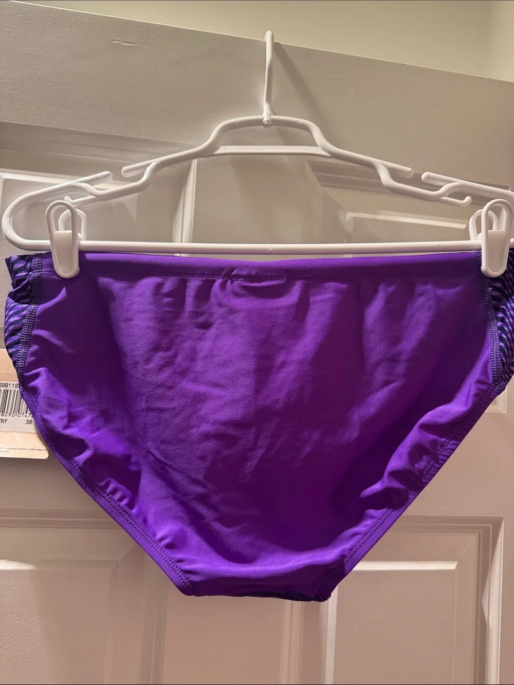 Adidas Purple Men’s Wave-Stripe Swim Briefs Size 38